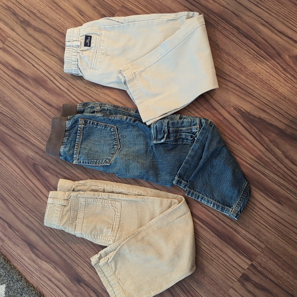 Toddler 5 pants lot (3 pairs), Gymborees and Dockers